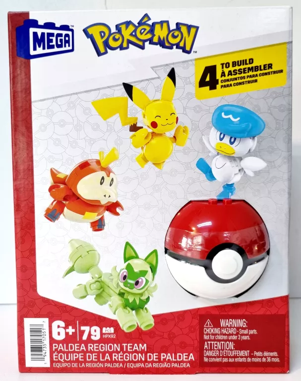 MEGA POKEMON KLOCKI PLASTIKOWE HPX92 + POKEBALL