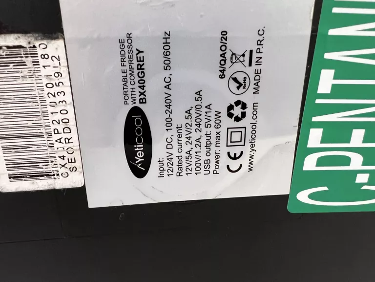 LODÓWKA KOMPRESOROWA YETICOOL BX40