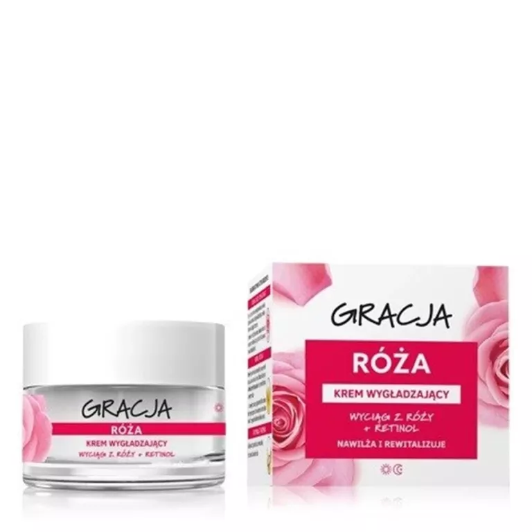 GRACJA KREM RÓŻANY NA DZIEŃ I NA NOC WYGŁADZAJĄCY 50ML