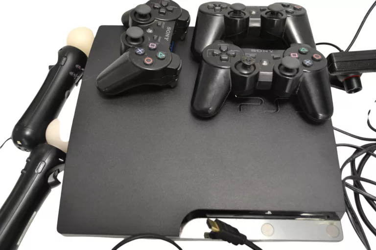 KONSOLA PS3, MOVE, 3 PADY OKABLOWANIE