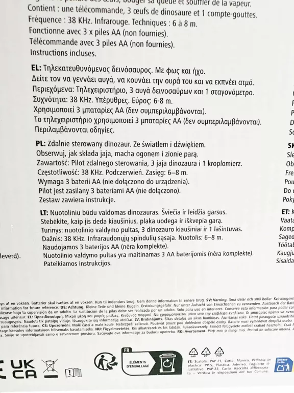 ZDALNIE STEROWANY DINOZAUR