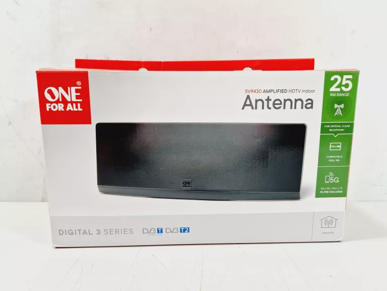 ANTENA WEWNĘTRZNA DVB-T/T2 ONE FOR ALL SV 9430 5G | SV 9430-5G