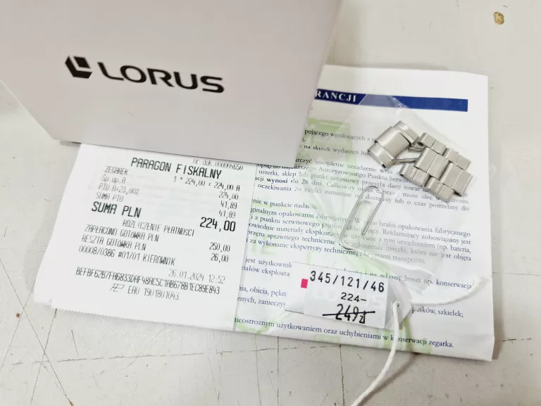 ZEGAREK LORUS Y121-X155 | RRX21JX9 |  DOW ZAK