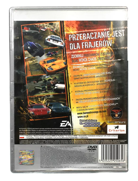 GRA PS2 BURNOUT REVENGE