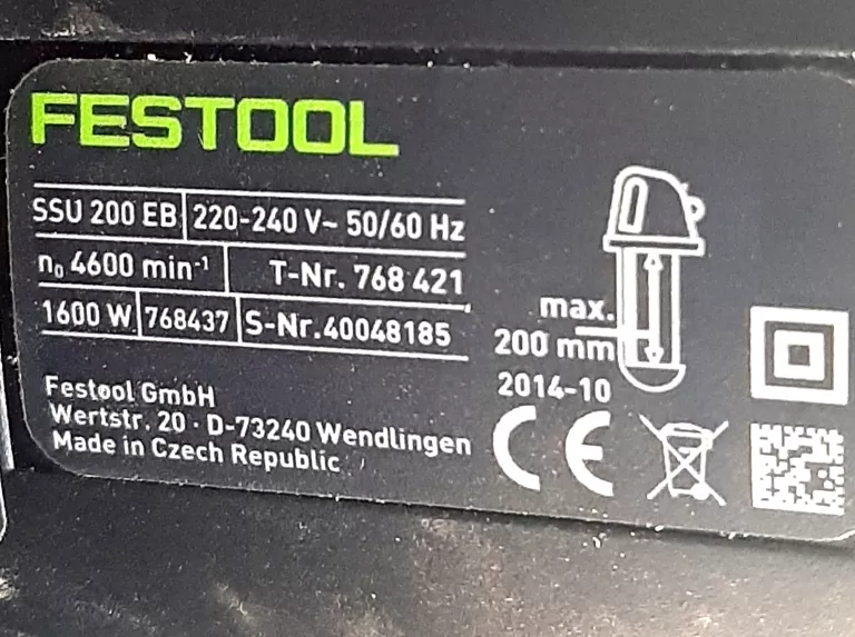 FESTOOL PILARKA MIECZOWA UNIVERS SSU 200 EB