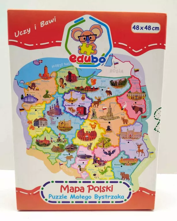 PUZZLE MAPA POLSKI EDUBO