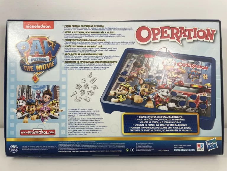 HASBRO GRA OPERACJA PSI PATROL PIESKI JADĄ Z POMOCĄ ZRĘCZNOŚCIOWA PLANSZOW