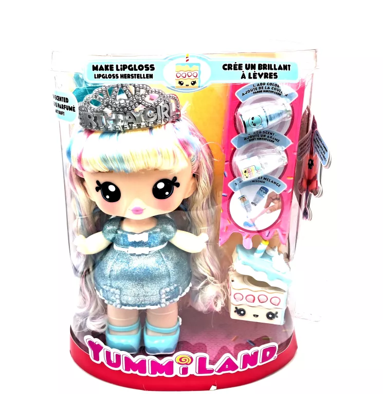 LALKA YUMMILAND CALLIE BIRTHDAY CAKE BŁYSZCZYK DIY TORT URODZINOWY