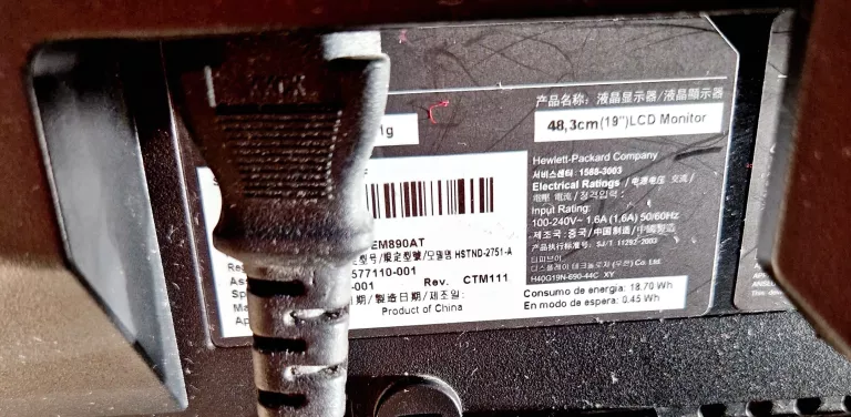 MONITOR HP COMPAQ LA1951G