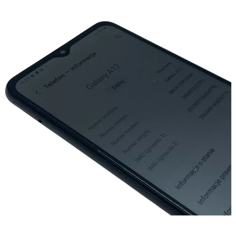 SMARTFON SAMSUNG GALAXY A12 3 GB / 32 GB 4G (LTE) CZARNY