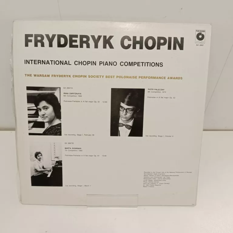 PŁYTA WINYLOWA CHOPIN BEST POLONAISE PERFORMANCES VOL 1