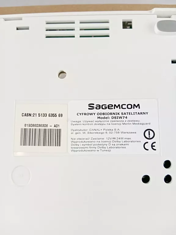 DEKODER SATELITARNY WIFIBOX+ SAGEMCOM DSIW74
