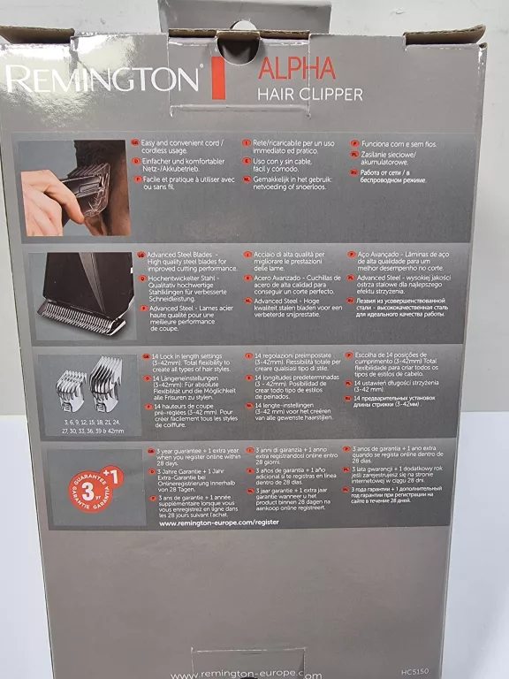 MASZYNKA DO STRZYŻENIA REMINGTON ALPHA HC5150