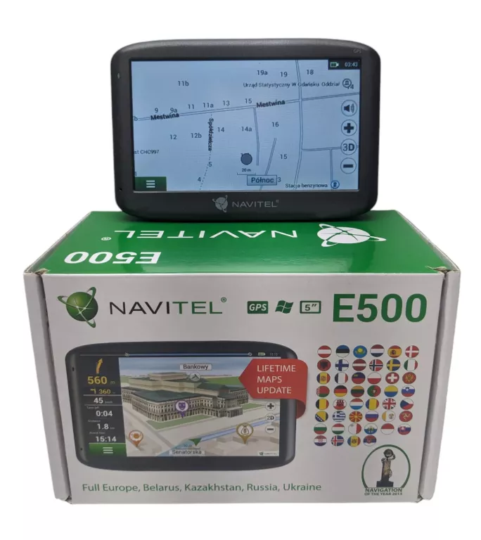 NAWIGACJA SAMOCHODOWA NAVITEL E500 Z OPAKOWANIEM