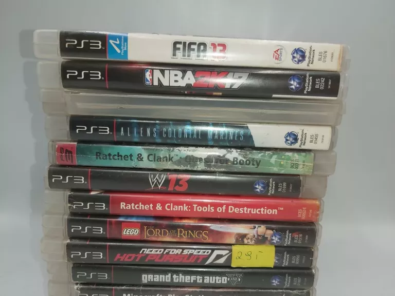 GRY NA PS3 ZESTAW 12 SZTUK GTA V, RATCHET CLANK, NEED FOR SPEED INNE!!!