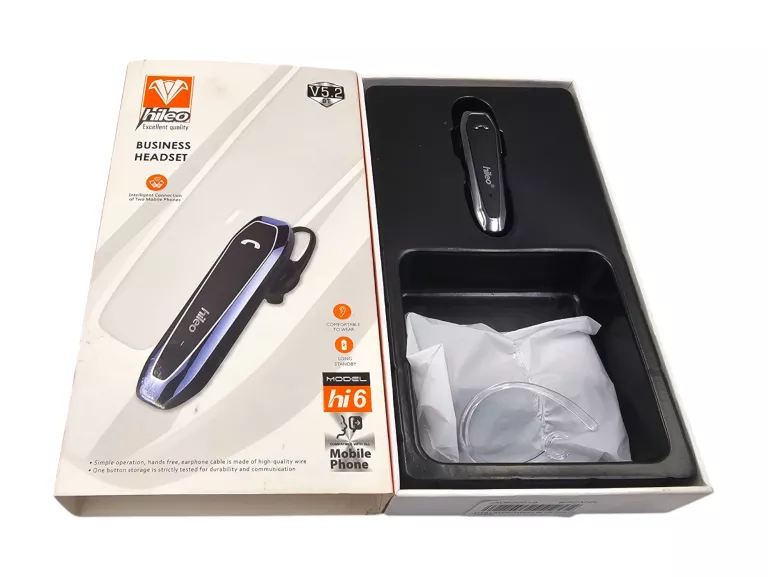 SŁUCHAWKA BLUETOOTH HILEO HI6 BLUETOOTH V5.2