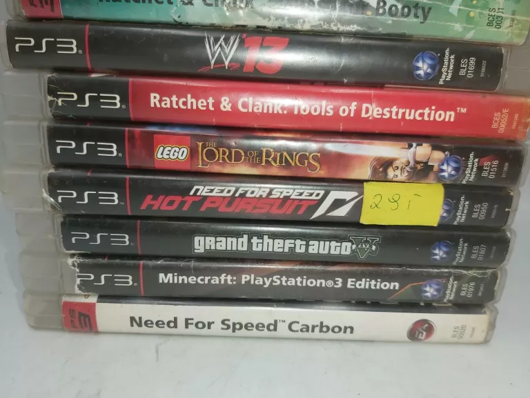 GRY NA PS3 ZESTAW 12 SZTUK GTA V, RATCHET CLANK, NEED FOR SPEED INNE!!!