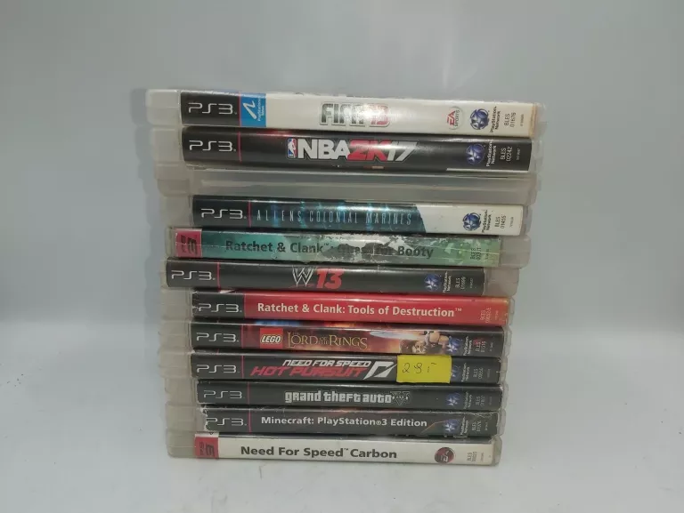 GRY NA PS3 ZESTAW 12 SZTUK GTA V, RATCHET CLANK, NEED FOR SPEED INNE!!!