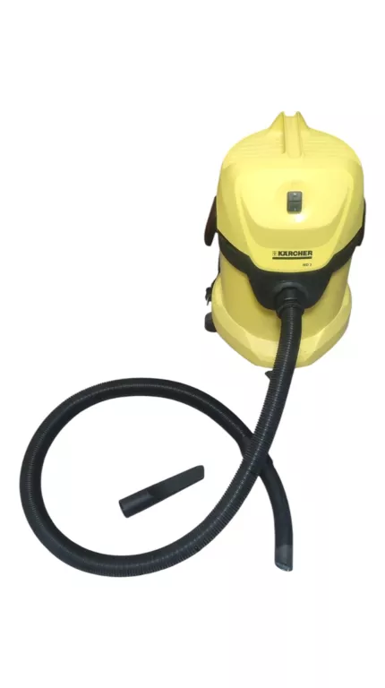 ODKURZACZ PRZEMYSŁOWY KARCHER WD 3 1000W ŻÓŁTY 17L DOMOWY WARSZTATOWY