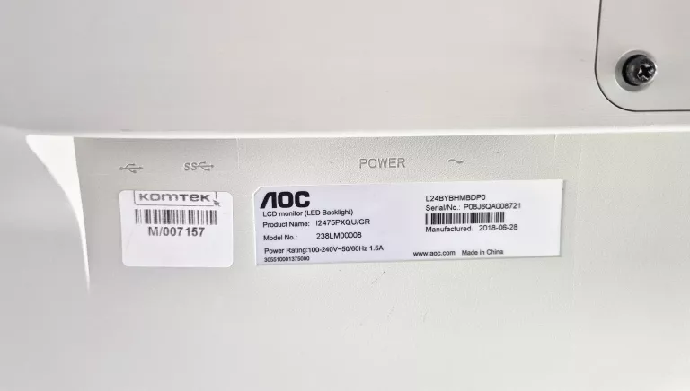 MONITOR TV AOC 12475PXQU/GR