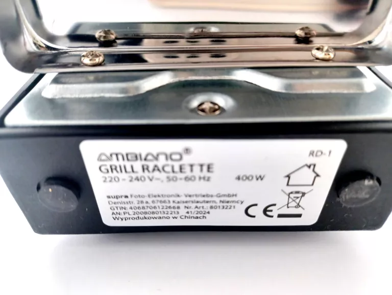 MINI GRILL ELEKTRYCZNY AMBIANO