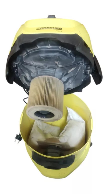 ODKURZACZ PRZEMYSŁOWY KARCHER WD 3 1000W ŻÓŁTY 17L DOMOWY WARSZTATOWY