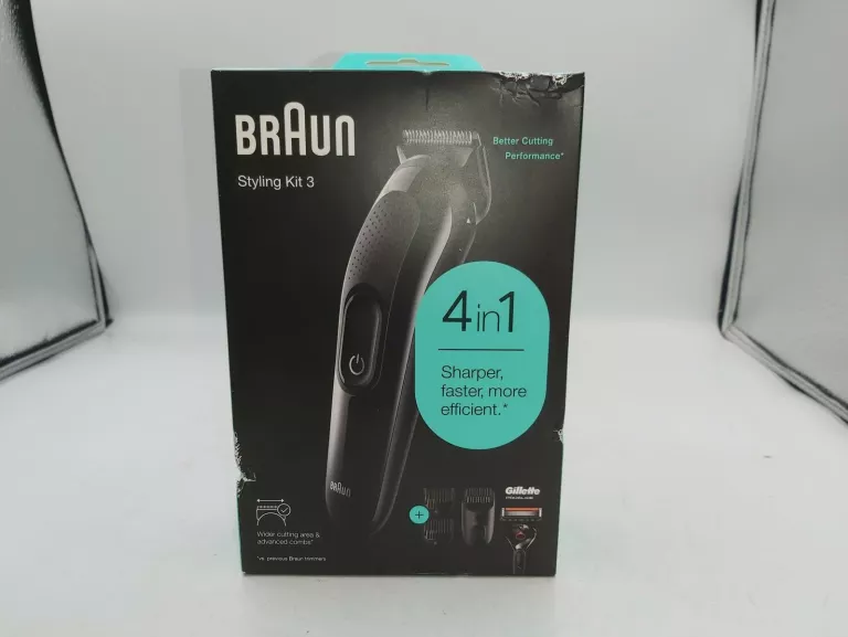 MASZYNKA BRAUN STYLING KIT SK3300 4 W 1 PUDEŁKO KOMPLET