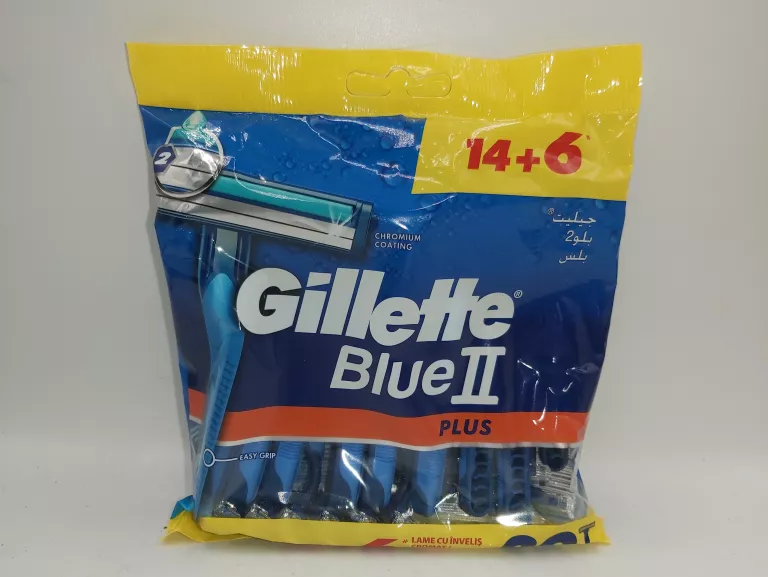 MASZYNKA GILLETTE JEDNORAZOWA BLUE II PLUS 20 SZT