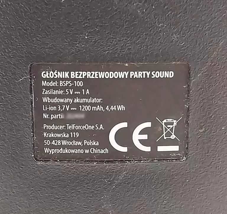 GŁOŚNIK BT HYKKER BSPS-100