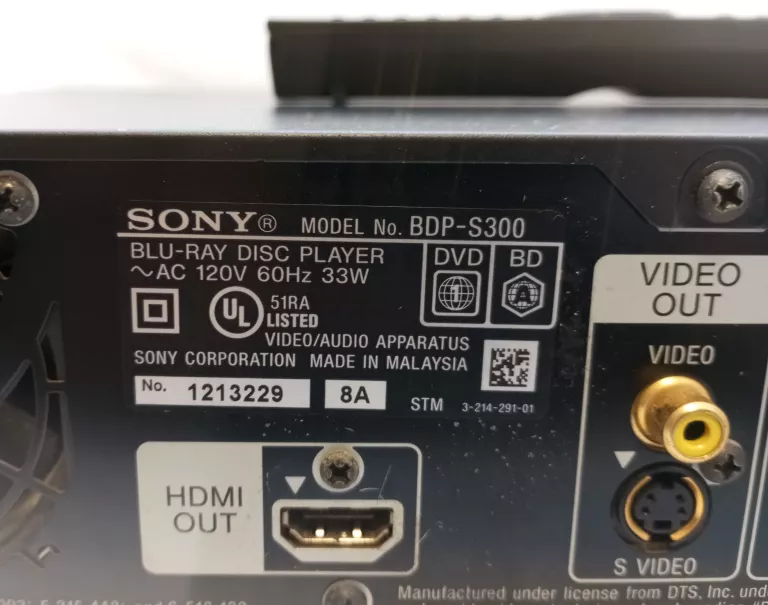 ODTWARZACZ BLU-REY SONY BDP-S300+PILOT OPIS