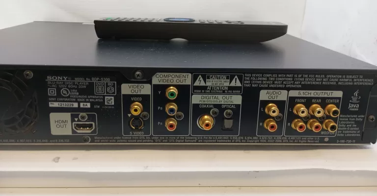 ODTWARZACZ BLU-REY SONY BDP-S300+PILOT OPIS