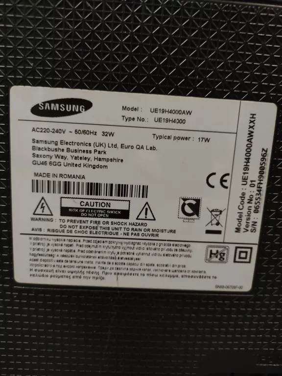TELEWIZOR SAMSUNG UE19H4000AW
