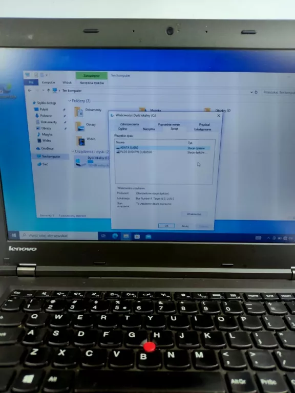 LAPTOP IBM, LENOVO THINKPAD L440 14 " INTEL CORE I3 8 GB / 256 GB CZARNY