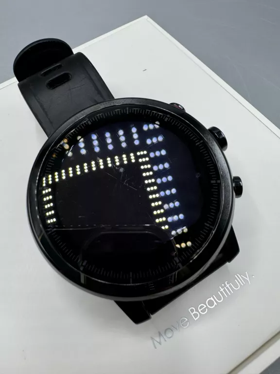 SMARTWATCH AMAZFIT STRATOS + ŁADOWARKA, PUDEŁKO