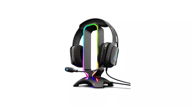 G-LAB K-STAND RADON STOJAK NA SŁUCHAWKI PODŚWIETLENIE RGB USB 2X 2.0
