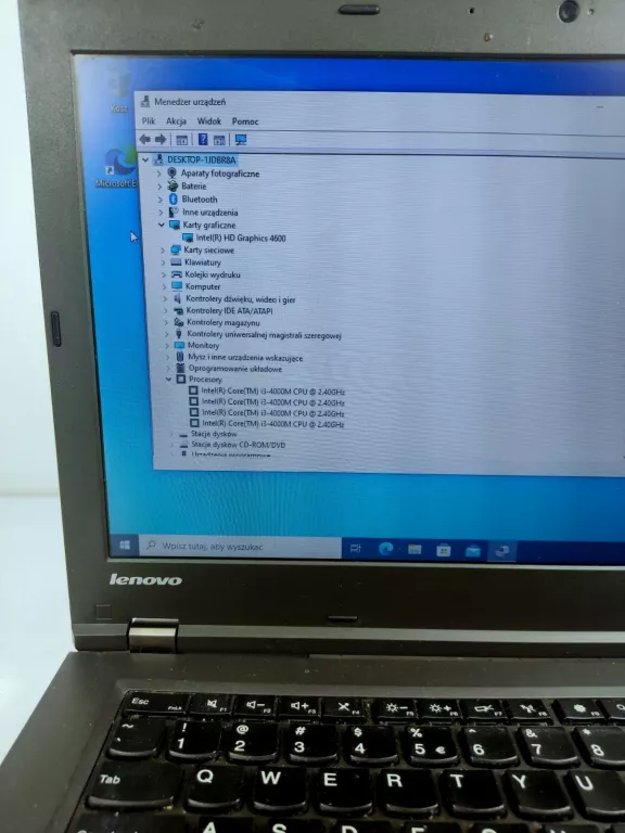 LAPTOP IBM, LENOVO THINKPAD L440 14 " INTEL CORE I3 8 GB / 256 GB CZARNY