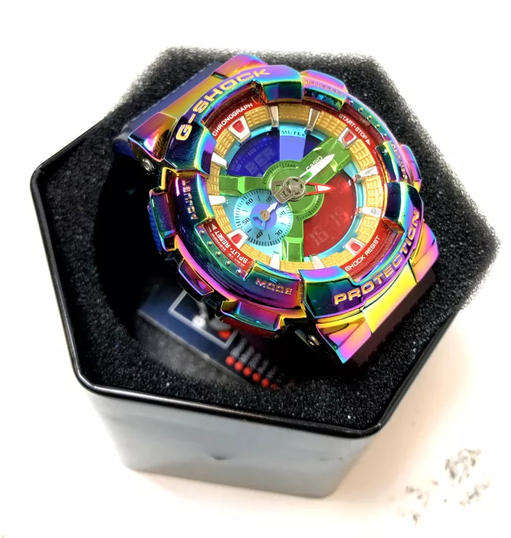ZEGAREK MĘSKI CASIO G-SHOCK GM-110H TĘCZOWY