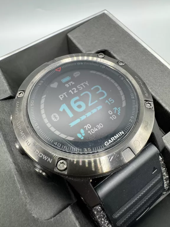 SMARTWATCH GARMIN FENIX 5X + 2X ŁADOWARKA,4X FOLA OCHRONNA,PUDEŁKO