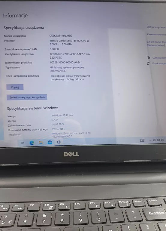 LAPTOP DELL INSPIRION 15 I7/8GB/1TB