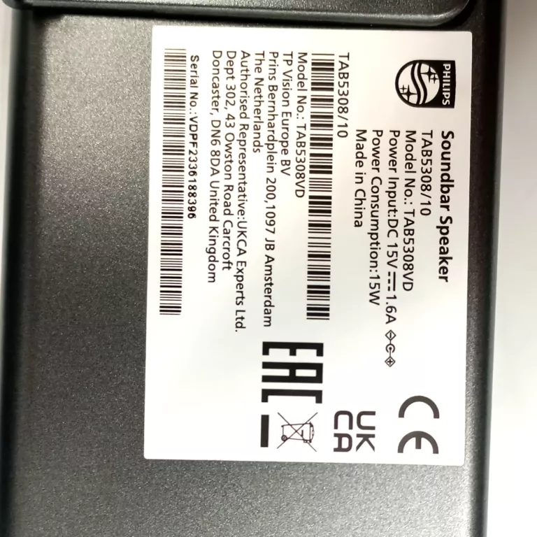 SOUNDBAR PHILIPS TAB5308 10 2.1 70 W SZARY + PUD