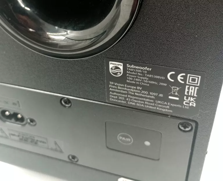 SOUNDBAR PHILIPS TAB5308 10 2.1 70 W SZARY + PUD