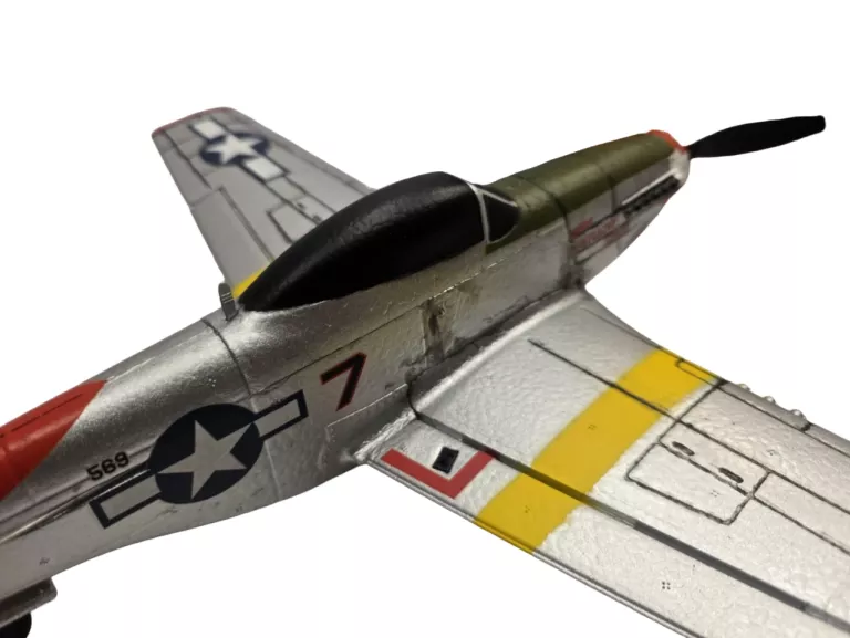 ZDALNIE STEROWANY SAMOLOT P51 MUSTANG RC 450MM Z ŻYROSKOPEM