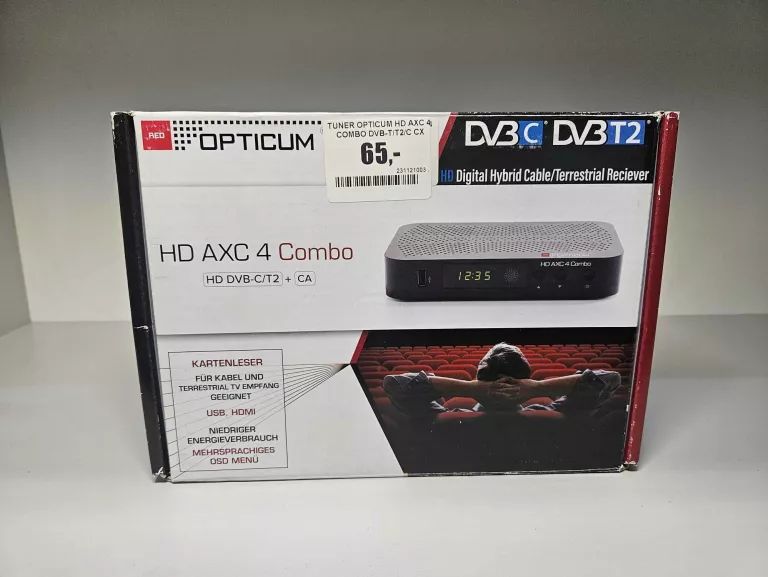 TUNER OPTICUM HD AXC 4 COMBO DVB-T/T2/C CX