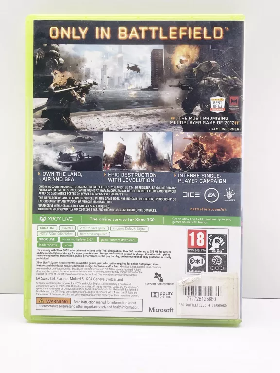 GRA BATTLEFIELD 4 XBOX 360