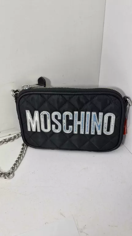 TOREBKA  MOSCHINO MODEL 2 B 7401 SREBRNY NAPIS  [230928006]