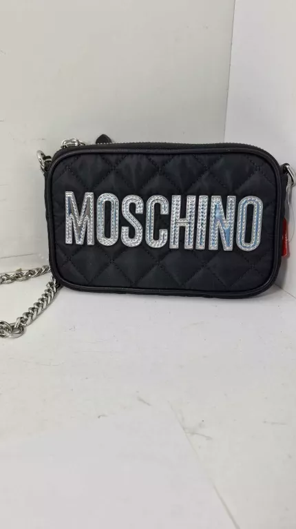 TOREBKA  MOSCHINO MODEL 2 B 7401 SREBRNY NAPIS  [230928006]