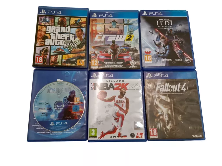 KONSOLA SONY PLAYSTATION 4 PS4 SLIM CUH-2116B 1TB + PAD + 6 GIER
