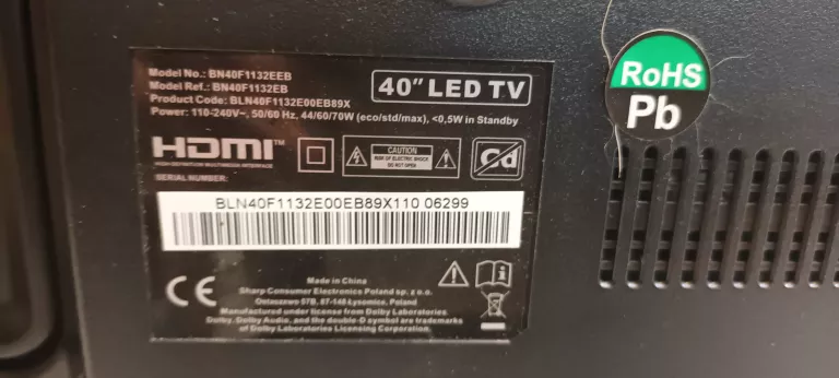 BLAUPUNKT BN40F1132EEB 40" LED FULL HD