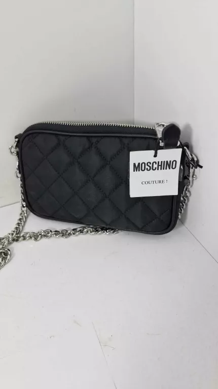 TOREBKA  MOSCHINO MODEL 2 B 7401 SREBRNY NAPIS  [230928006]