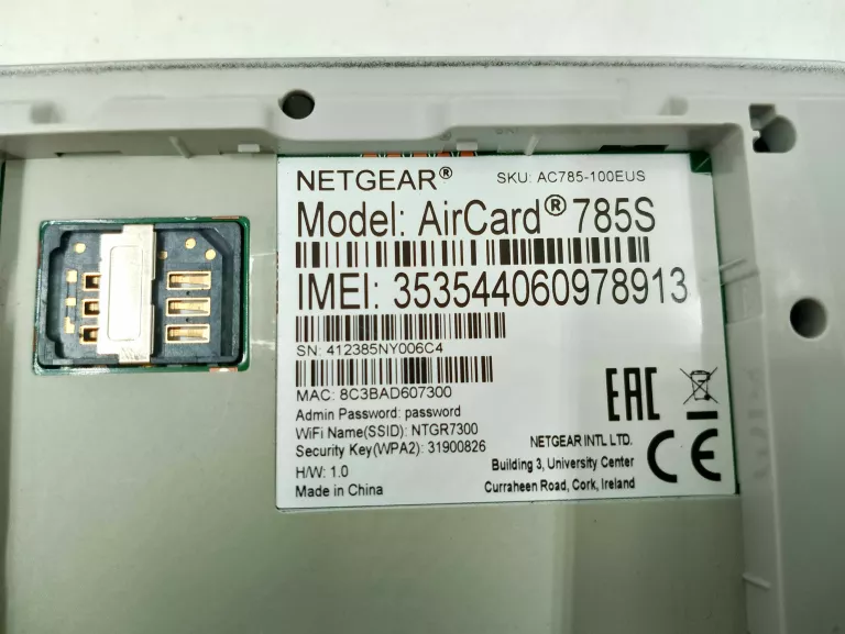 ROUTER NETGEAR AIRCARD 785S 3G 4G AC785-100EUS